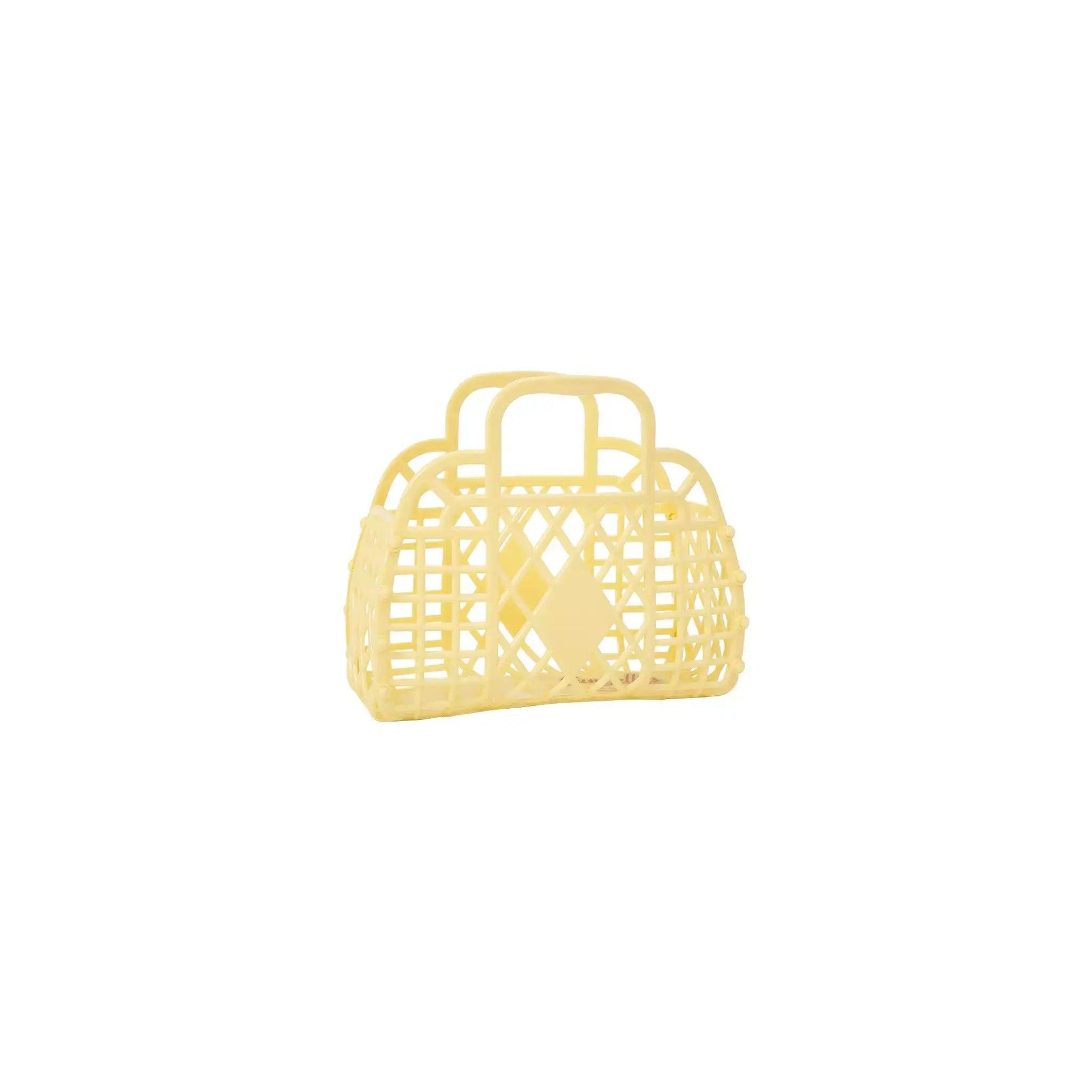 Retro Basket Jelly Bag - Mini Yellow - Sun Jellies