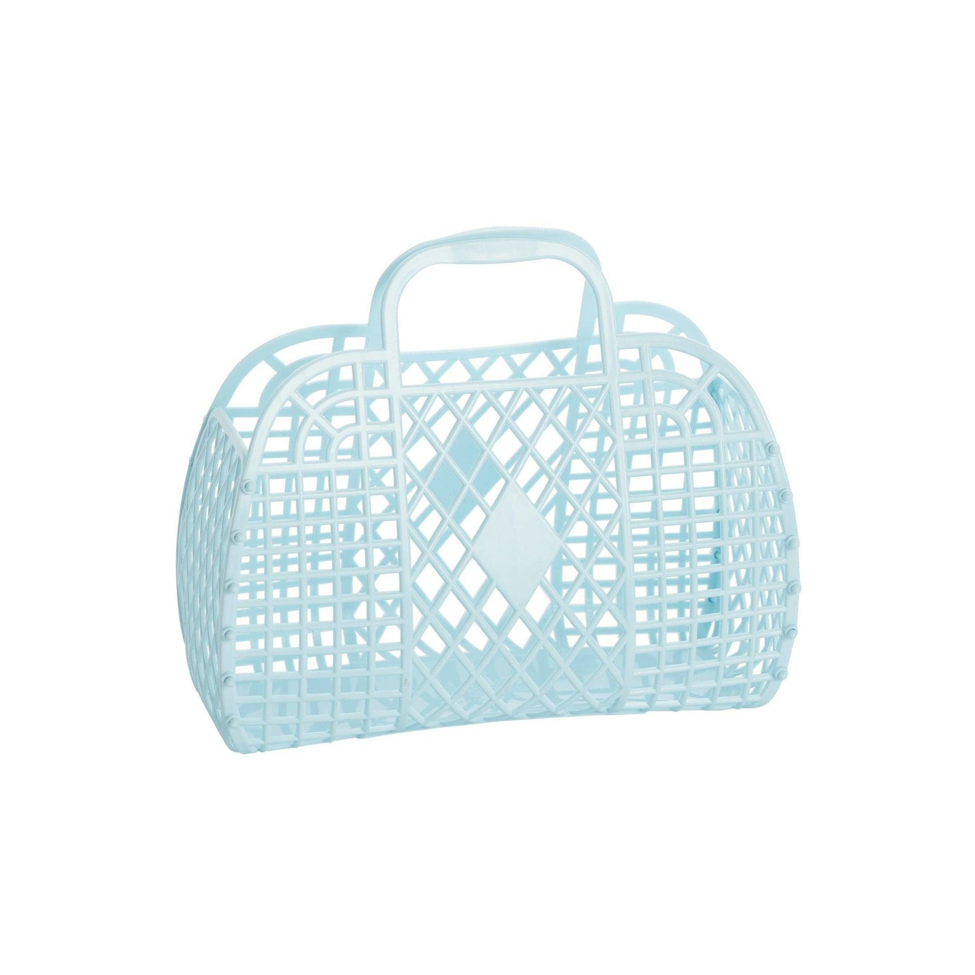 Retro Basket Jelly Bag - Small Blue - Sun Jellies