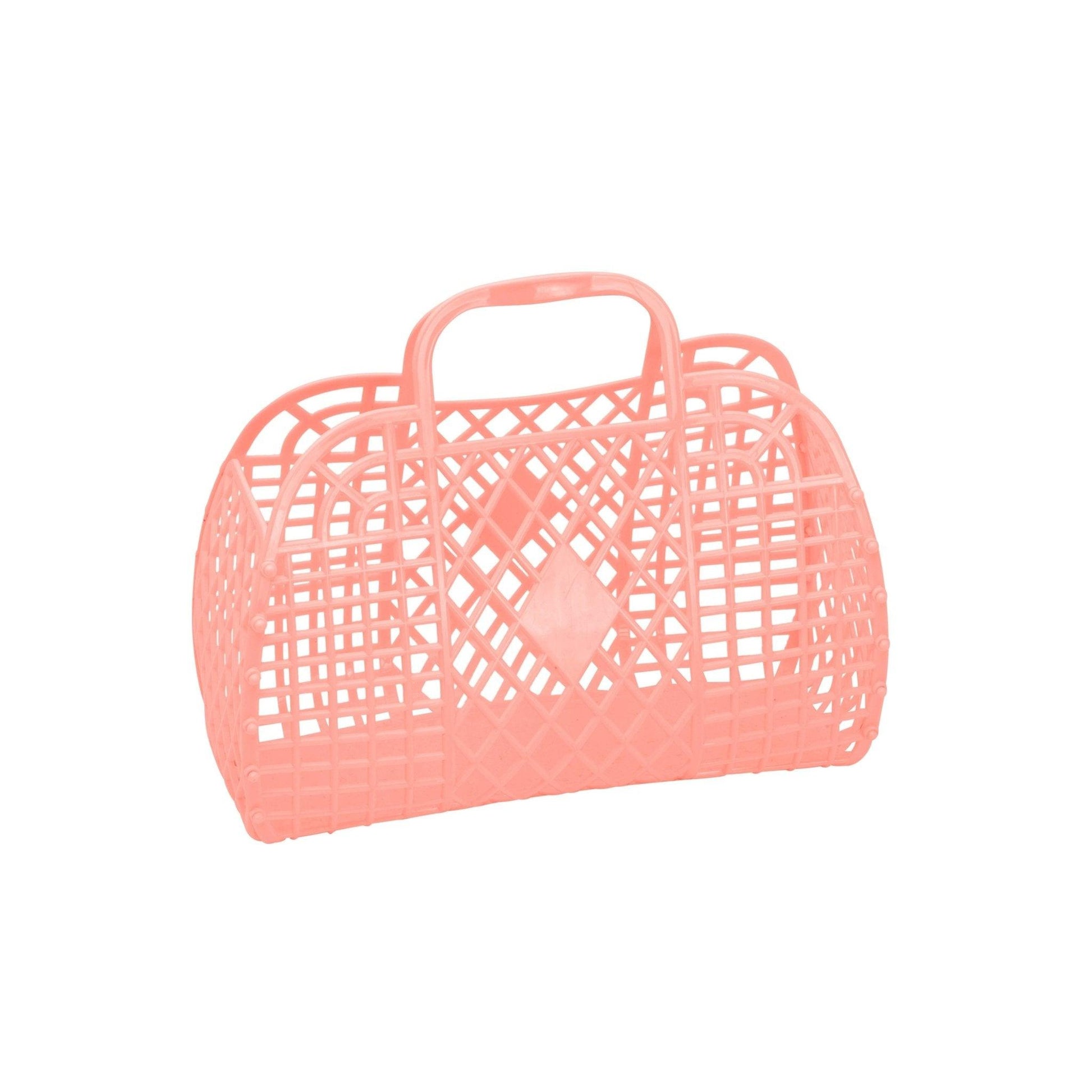 Retro Basket Jelly Bag - Small Peach - Sun Jellies