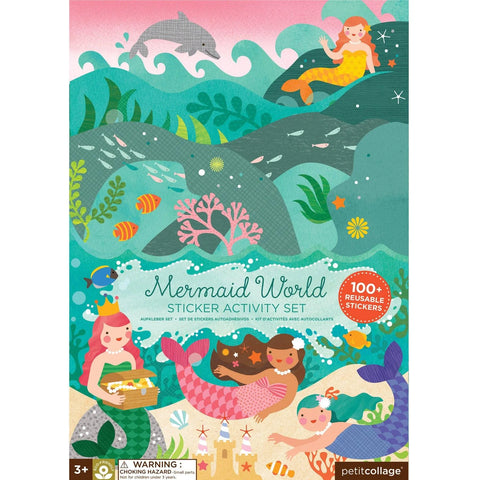 Petit Collage Sticker Activity Set Mermaid World at Butter Bug Boutique