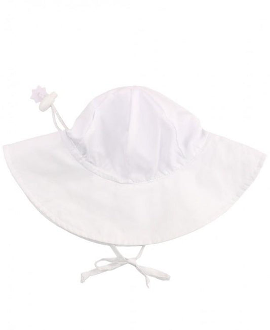 RuffleButts White Protective Sun Hat