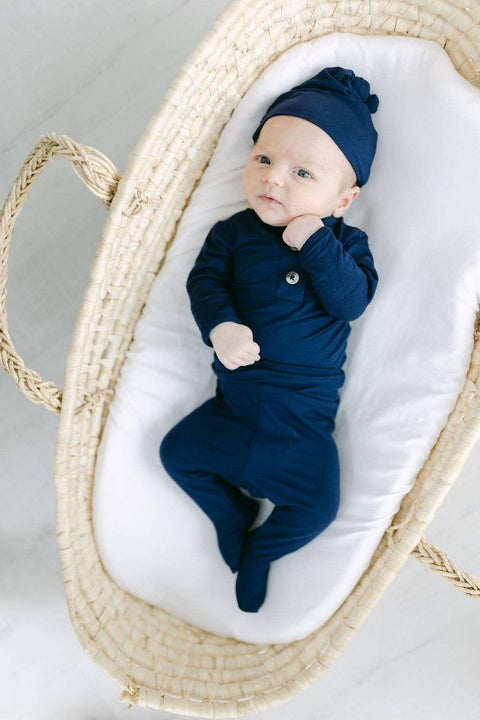 Newborn Take Me Home Set in Navy Blue - Stroller Society