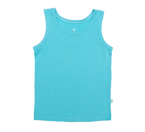 Macaron + Me-Macaron + Me - Turquoise Bamboo Tank Top-#Butter_Bug_Boutique#
