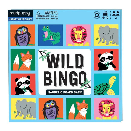 Mudpuppy-Wild Bingo Magnetic Board Game-#Butter_Bug_Boutique#