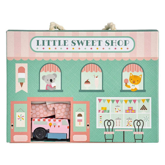 Petit Collage Wind Up and Go Play Set Little Sweets Shop Bakery Toys for Kids at Butter Bug Boutique