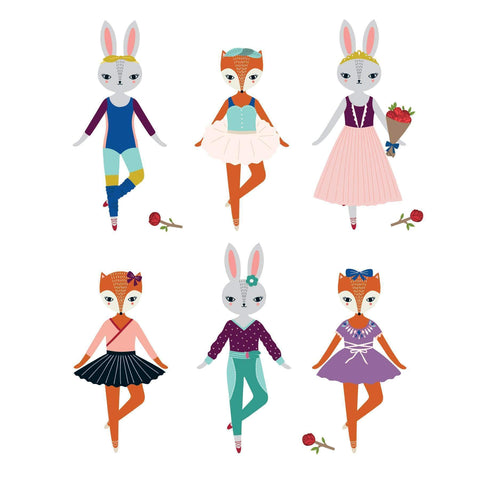 Woodland Bunny Ballet Magnetic Dress Up - Mudpuppy